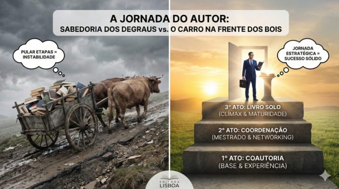 A sabedoria dos degraus: por que não colocar o carro na frente dos bois é a estratégia definitiva para uma carreira literária de sucesso