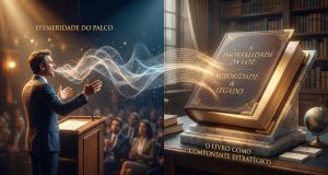 A imortalidade da voz: por que o LIVRO é o componente estratégico definitivo na consolidação de palestrantes de alto nível