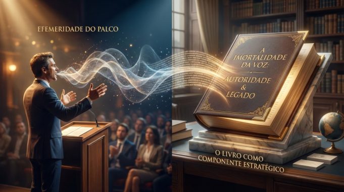 A imortalidade da voz: por que o LIVRO é o componente estratégico definitivo na consolidação de palestrantes de alto nível